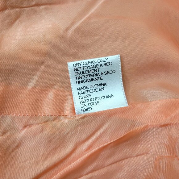 JS Collections Floral Silk Jacket Multicolor Long Sleeve Button Front Size 14 - Picture 7 of 7